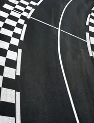 Foto op Canvas Car race asphalt on Grand Prix street track © stevanzz