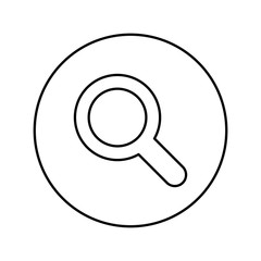 magnifying glass lupe icon vector illustration graphic design