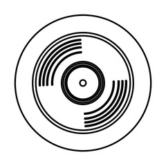 vinyl vintage record icon vector illustration graphic design