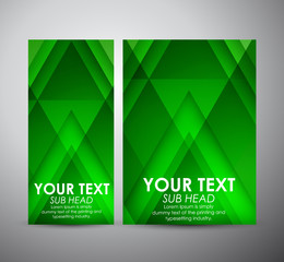 Brochure business design Abstract green geometric strip pattern background. 