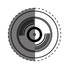 vinyl vintage record icon vector illustration graphic design