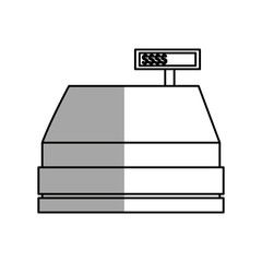 Cash register icon. Money financial item commerce market and buy theme. Isolated design. Vector illustration