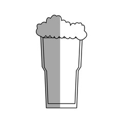 Coffee glass icon. Drink breakfast beverage and restaurant theme. Isolated design. Vector illustration