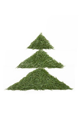 Weihnachtsbaum aus Tannennadeln