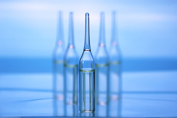 medical ampoules isolated