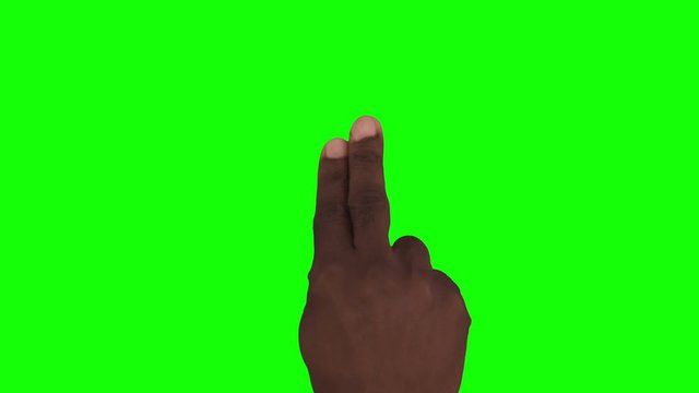 14 Hand gestures + 2 tablet shots. Touchscreen. Afromerican male. Detail shot.