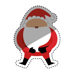 Santa claus xmas cartoon icon vector illustration graphic design