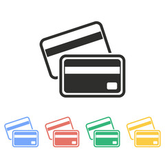 Credit card - vector icon.