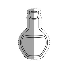 spa oil bottle icon vector illustration graphic design