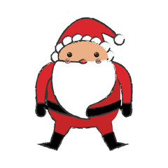 Santa claus xmas cartoon icon vector illustration graphic design