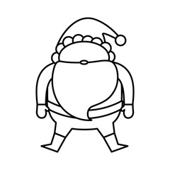 Santa claus xmas cartoon icon vector illustration graphic design