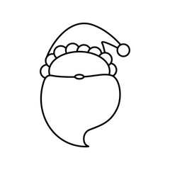 Santa claus xmas cartoon icon vector illustration graphic design