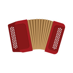 Accordion music instrument icon vector illustration graphic design