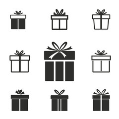 Gift Box icon set.