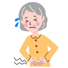 腹痛　高齢女性