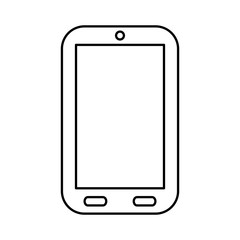 smartphone mobile technology icon vector illustration graphic design