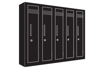 School gym lockers