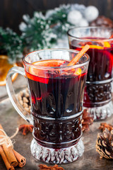 Mulled wine glass jars