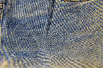 Jeans texture. Part of the blue jeans