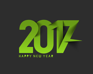Happy new year 2017 Text Design