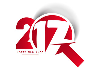 Happy new year 2017 Text Design