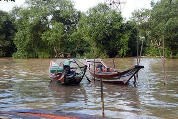 Obraz premium Barques birmanes.