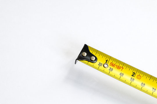 Measure Tape (Ruler) on white Background 