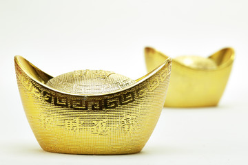 Obraz premium gold ingots