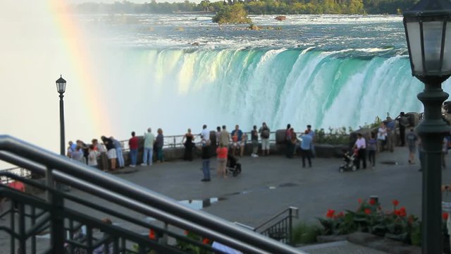 Niagara Falls Tourists Canada Side 