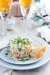 Traditional Russian Christmas Salad 