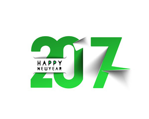 Happy new year 2017 Text Design