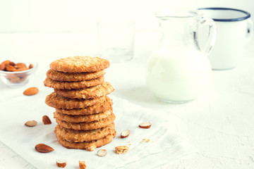 Homemade almond cookies