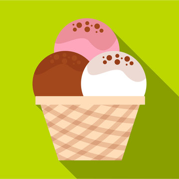 kawaii ice cream scoops in bowl 685677 Vector Art at Vecteezy