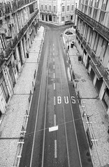 Old street in the city of Lisbon