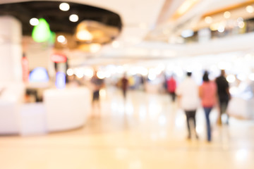 Blurred Shopping mall Interior background
