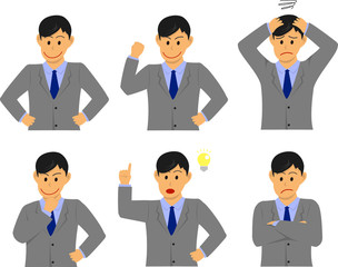 Business person illustration set [image]