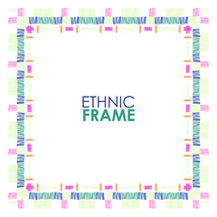 Ethnic vector frame