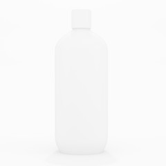 white bottle for cosmetics on a white background