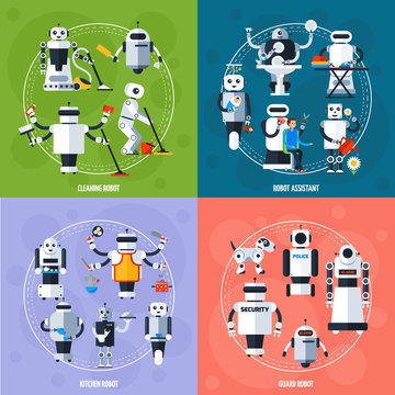 Smart Robots Concept