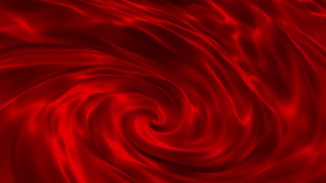 Abstract rotating matter in red