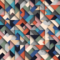 Abstract geometric material style seamless pattern