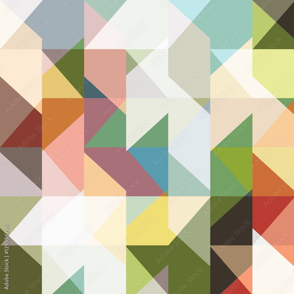 Canvas Prints modern seamless colored pattern of geometric shapes