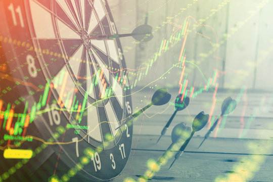 Forex graph chart of stock market investment trading
