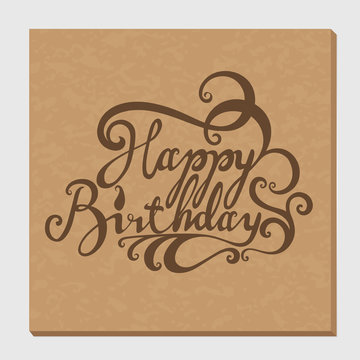 happy birthday lettering