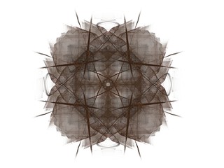 Fototapeta premium Abstract fractal with a brown pattern