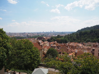 Fototapeta na wymiar Panorama di Praga