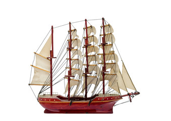 Barque ship gift craft model wooden © Mumemories