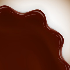 Delicious vector chocolate and milk yougurt illustration