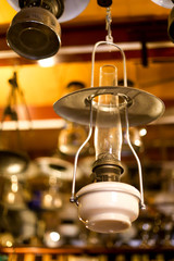 Beautiful  vintage Lamp , selective focus