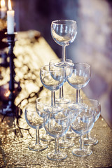 champagne glasses